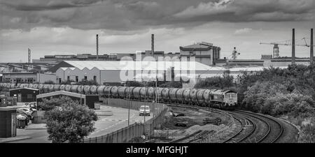 Aldwarke Stahlwerk, Rotherham, South Yorkshire. Stockfoto