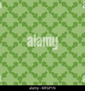 Grüner Hintergrund mit Fly blätterpilze für Ihr Design. Kann für Geschenkpapier oder ein Paket verwendet werden. Vector Illustration Stock Vektor