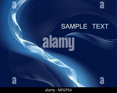 Zusammenfassung Hintergrund mit Locken und Platz für Ihren Text. Vector Illustration Stock Vektor