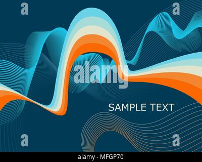 Zusammenfassung Hintergrund mit Locken und Platz für Ihren Text. Vector Illustration Stock Vektor