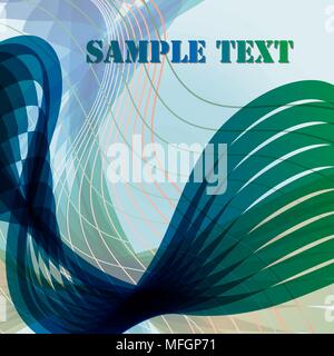 Zusammenfassung Hintergrund mit Locken und Platz für Ihren Text. Vector Illustration Stock Vektor