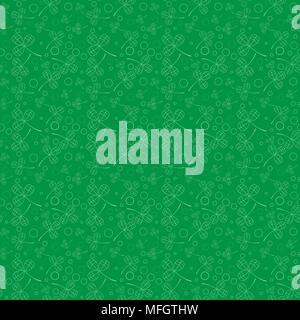Klee Blätter Hintergrund. St. Patricks Day Hintergrund. Nahtlose Muster. Vector Illustration Stock Vektor