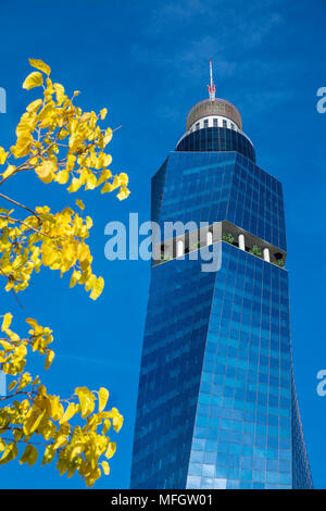 Avaz Twist Tower, Sarajevo, Bosnien und Herzegowina, Europa Stockfoto