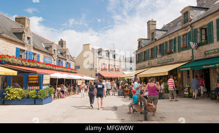 Eingang zu Ville Close, Concarneau, Bretagne, Frankreich, Europa Stockfoto