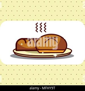 Bäckerei und dessert Produkte Konzept Stock Vektor