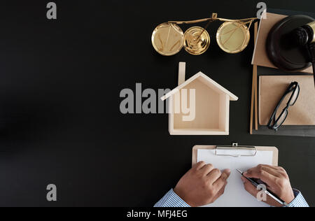 Schutz Verordnung home Versicherung, Recht und Gerechtigkeit Stockfoto