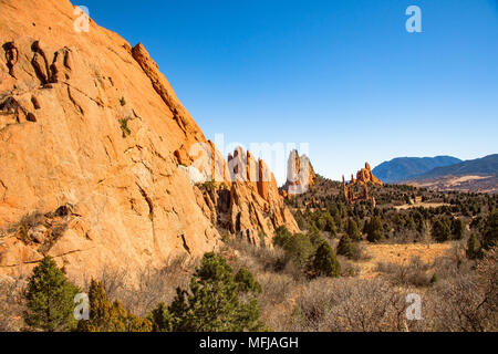 Kathedrale Tal an der Garten der Götter in Colorado Springs, Colorado, USA Stockfoto