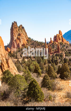 Kathedrale Tal an der Garten der Götter in Colorado Springs, Colorado, USA Stockfoto