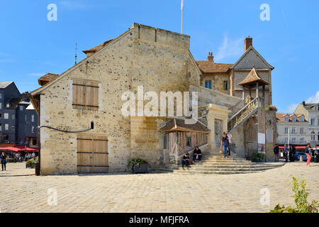 Das 18. Jahrhundert Lieutenance, ehemalige Gouverneure Haus, Quai de la Quarantaine, Honfleur, Basse Normandie (Normandie), Frankreich, Europa Stockfoto