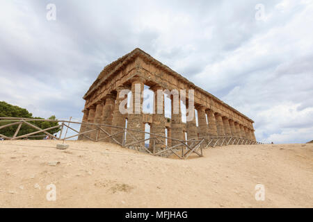 Tempel von Segesta, Calatafimi, Provinz Trapani, Sizilien, Italien, Europa Stockfoto