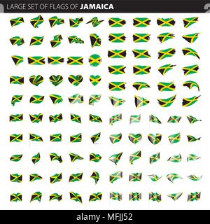 Jamaika Flagge, Vektor, Abbildung Stock Vektor