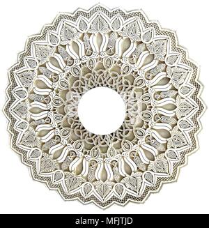 Mandala. Dekorative Runde Ornament. Anti-stress-Therapie Muster. Stockfoto