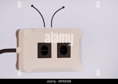 Ein Roboter auf der Hannover Messe, Deutschland, Stadt Hannover, 25. April 2018. Foto: Frank Mai | Nutzung weltweit Stockfoto