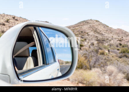 Der Blick zurück in die Wüste Stockfoto