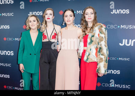 2018 Juno Awards, in der Rogers Arena in Vancouver, Kanada statt. Mit: Die Strände wo: Vancouver, British Columbia, Kanada, wenn: 25 Mar 2018 Credit: Lu Chau/WENN.com Stockfoto