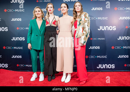 2018 Juno Awards, in der Rogers Arena in Vancouver, Kanada statt. Mit: Die Strände wo: Vancouver, British Columbia, Kanada, wenn: 25 Mar 2018 Credit: Lu Chau/WENN.com Stockfoto