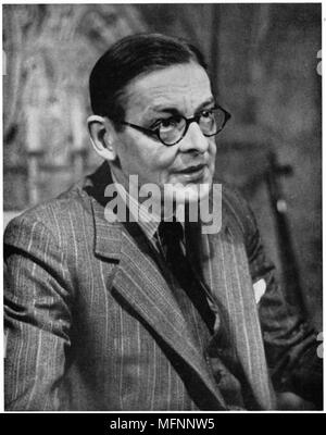 Thomas Stearns (TS) Eliot (1888-1965), britischer Dichter US-amerikanischer Dramatiker und Kritiker. Stockfoto