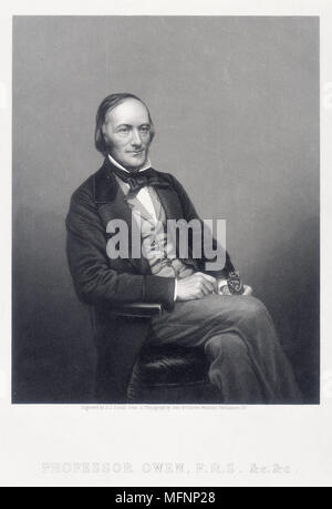 Britischer Zoologe Richard Owen (1804-1892). Gegner von Darwin. Stockfoto
