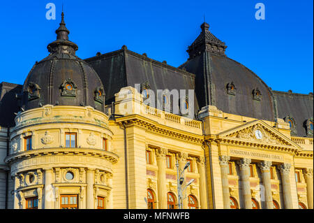 Zentrale Universitätsbibliothek Bukarest (Biblioteca Centrala Universitara), eine Bibliothek im Zentrum von Bukarest, Rumänien. Stockfoto