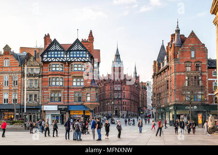 Nottingham City Centre, Watson Fothergill Architektur in Nottingham Old Market Square Stockfoto