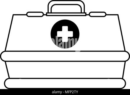 Medizinische box isoliert Symbol Vektor illustration Design Stock Vektor