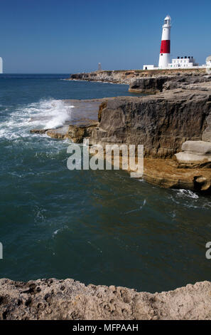 Leuchtturm Portland und Umgebung im Sommer. Stockfoto