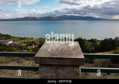 Sicht auf der westlichen Seite des Great Orme und Blick auf das Meer. Conwy. Wales Stockfoto