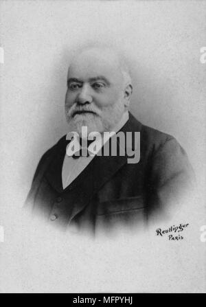 Portrait von Francisque Sarcey (1827-1899) französischer Schriftsteller - Fotografie von Reutlinger Stockfoto