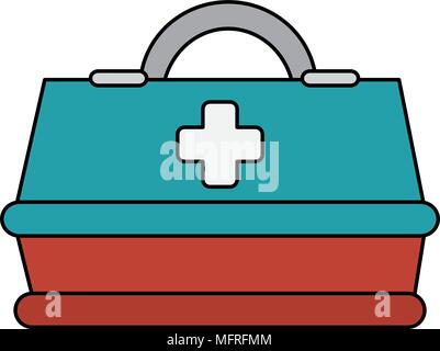 Medizinische box isoliert Symbol Vektor illustration Design Stock Vektor