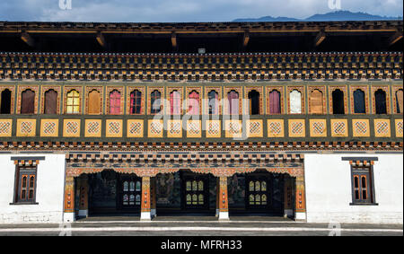 Tashichho Dzong, Thimphu, Bhutan - die meisten respektvoll Dzong in Thimphu Stockfoto