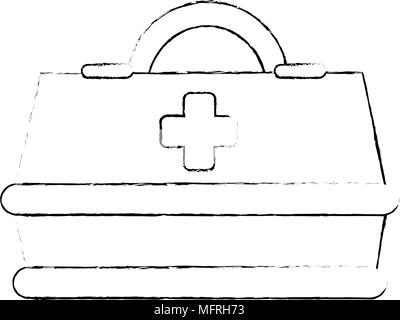Medizinische box isoliert Symbol Vektor illustration Design Stock Vektor