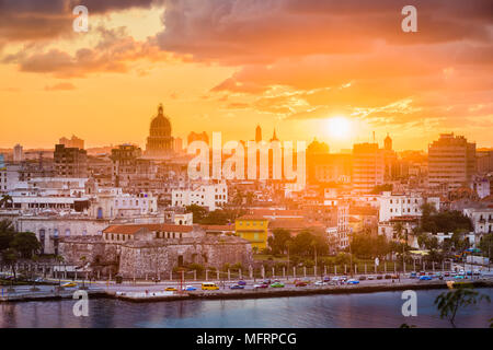 Havanna, Kuba Downtown Skyline. Stockfoto