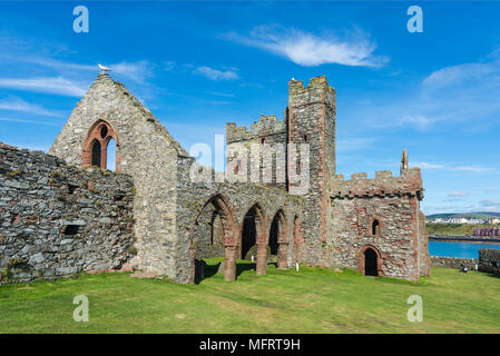 Peel Castle, Schälen, Isle of Man, Großbritannien Stockfoto