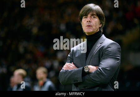 Bundestrainer Joachim Löw, GER, FIFA WM-Test 2018 übereinstimmen, Olympiastadion, Deutschland vs Brasilien, Berlin, Deutschland Stockfoto