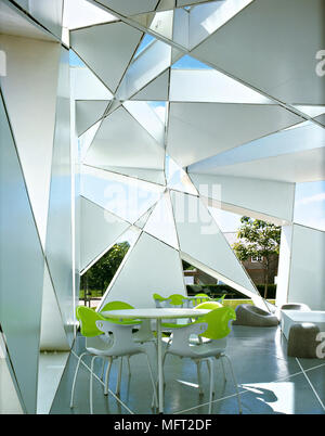 Esszimmer Tisch, überdachte, Kunststoff Stühle, weiß, Esszimmer, Tisch