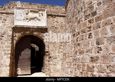 Das Tor in Othello's Turm der Zitadelle. FAMAGUSTA NORDZYPERN Stockfoto