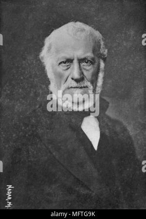 Portrait von Henri Martin (1810-1883) französischer Schriftsteller, Stellvertreter, Senator - Fotografie von Paul Nadar (1856 - 1939) Stockfoto