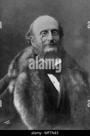 Portrait von Jacques Offenbach (1819-1880), französischer Komponist - Fotografie von Paul Nadar (1856 - 1939) Stockfoto