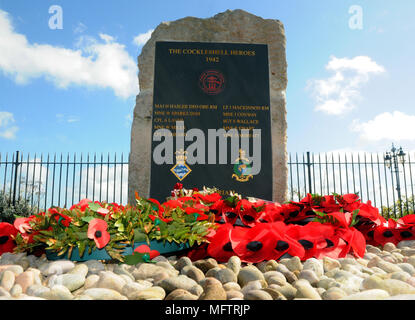 Cockleshell Heroes Memorial, Southsea Stockfoto