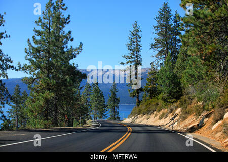 Lake Tahoe Emerald Bay Road Stockfoto