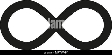 Infinity Symbol Symbole Vector Illustration. Uneingeschränkte, grenzenlose Symbol, sign. Symbol "Unendlich" jpg. Stock Vektor