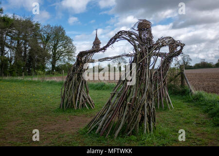 Rollright Stones, wenig Rollright, Oxfordshire Stockfoto