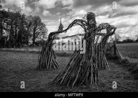 Rollright Stones, wenig Rollright, Oxfordshire Stockfoto