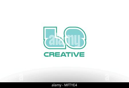 Gemeinsame joined Buchstabenkombination grün Pastell Buchstaben ls l s logo Icon Design Company Stock Vektor