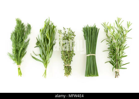 Bundles mit verschiedenen Kräutern. Stockfoto