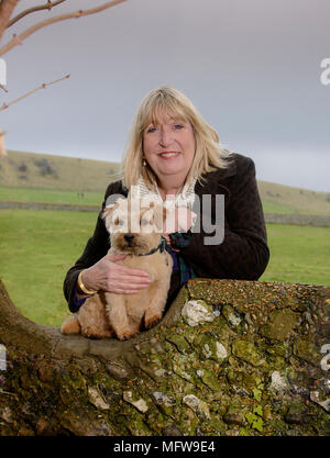 Autor von "Isst, Triebe und Blätter" und viele andere Titel Lynne Truss in Brighton fotografiert. Stockfoto