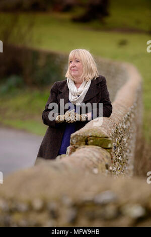 Autor von "Isst, Triebe und Blätter" und viele andere Titel Lynne Truss in Brighton fotografiert. Stockfoto