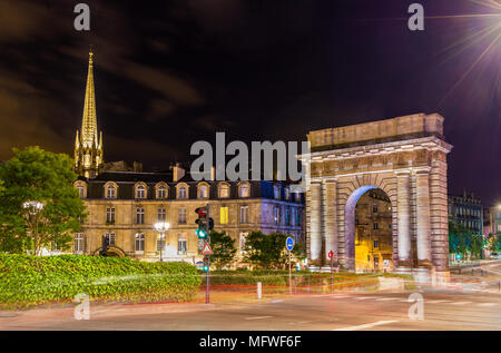 Porte de Bourgogne in Bordeaux, Frankreich Stockfoto