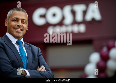 Costa Coffee offizielle Eröffnung des TV, ITV Granada Seife, Coronation Street. Bild Jason Cotta MD Großbritannien und Irland Stockfoto