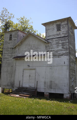 Alte Missionarsbaptist-kirche auf der schönen Hügel bei Fulshear Stockfoto